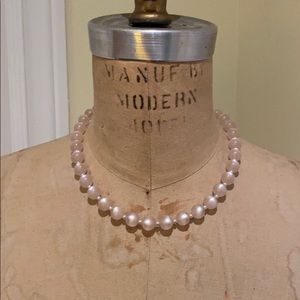 White beads Vintage Necklace